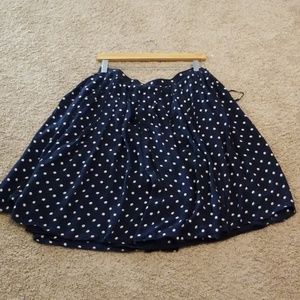 3/$25 Lauren Ralph Lauren 💯% silk polka dot skirt